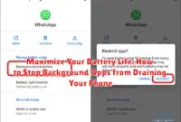 Maximize Your Battery Life: How to Stop Background Apps from Draining Your Phone