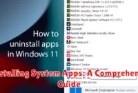 Uninstalling System Apps: A Comprehensive Guide