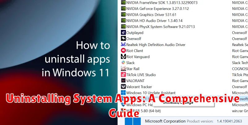 Uninstalling System Apps: A Comprehensive Guide